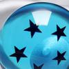 W-POWER Universal Z Shift Knob Round Ball 1-7 Star 54mm Adapters Will Fit Most Cars (Blue 5 Star) view 2