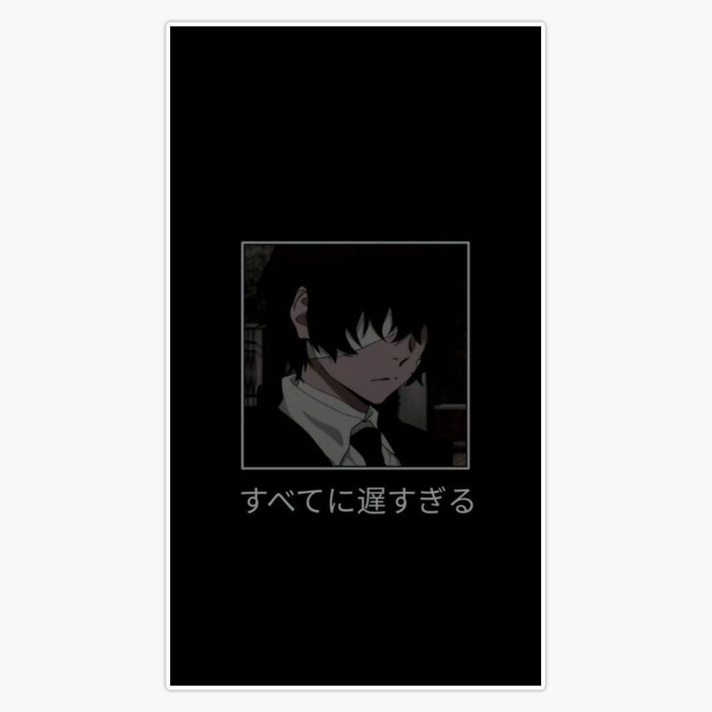 Bungo Stray Dogs Aesthetic Sticker Vinyl Waterproof Sticker Decal Car Laptop Wall Window Bumper Sticker 5"