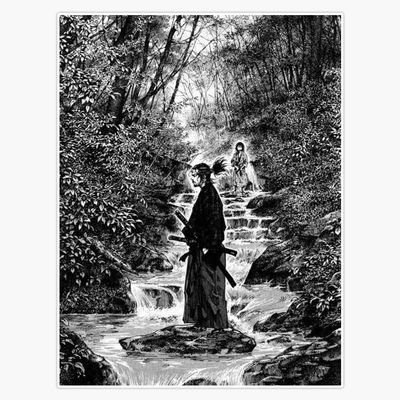 Manga Vagabond Musashi Miyamoto Sticker Vinyl Waterproof Sticker Decal Car Laptop Wall Window Bumper Sticker 5"