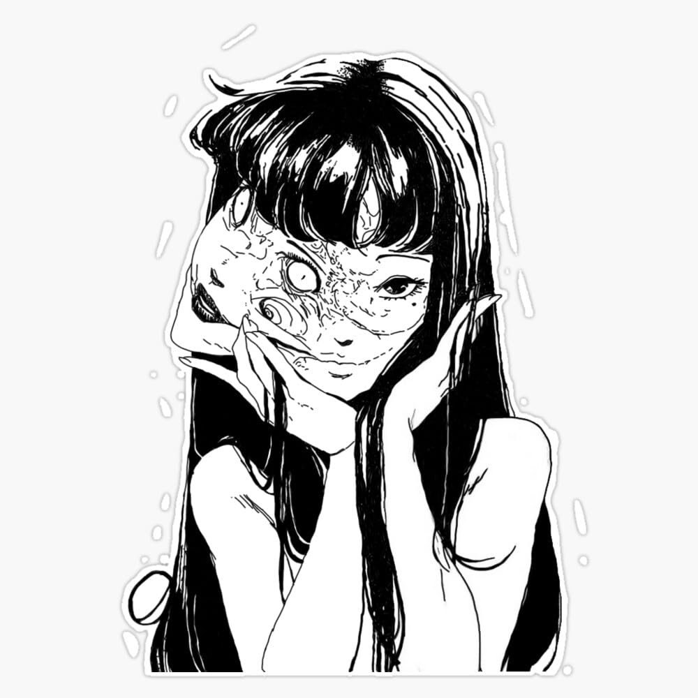 Tomie - Junji Ito Sticker Vinyl Waterproof Sticker Decal Car Laptop Wall Window Bumper Sticker 5"