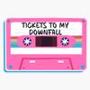 Tickets to My Downfall Rainbow Cassette Tape Music Design Sticker Vinyl Waterproof Sticker Decal Car Laptop Wall Window Bumper Sticker 5" view 1