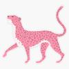 Pink Leopard Drawing Sticker Vinyl Waterproof Sticker Decal Car Laptop Wall Window Bumper Sticker 5" view 1