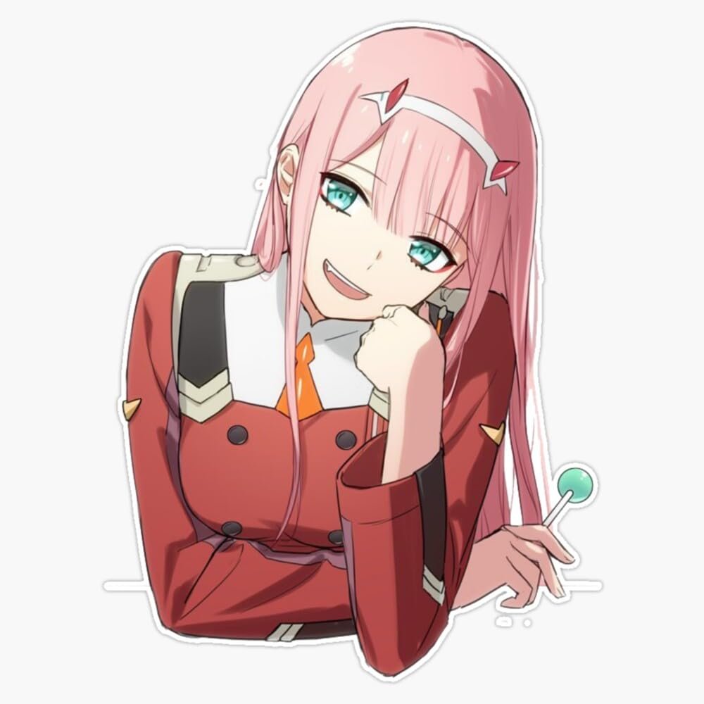 Anime Girl Lollipop Sticker Vinyl Waterproof Sticker Decal Car Laptop Wall Window Bumper Sticker 5"