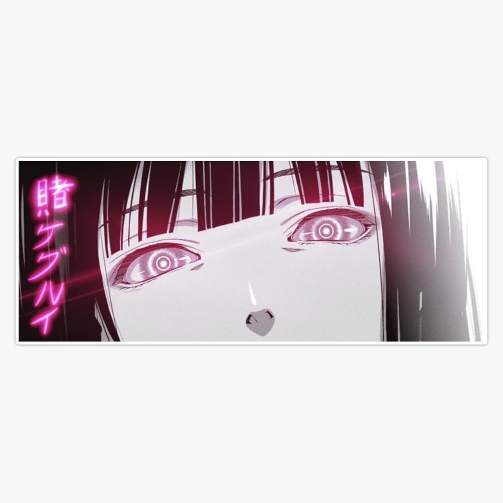 Anime Manga Kakegurui Yumeko Jabami Sticker Vinyl Waterproof Sticker Decal Car Laptop Wall Window Bumper Sticker 5"
