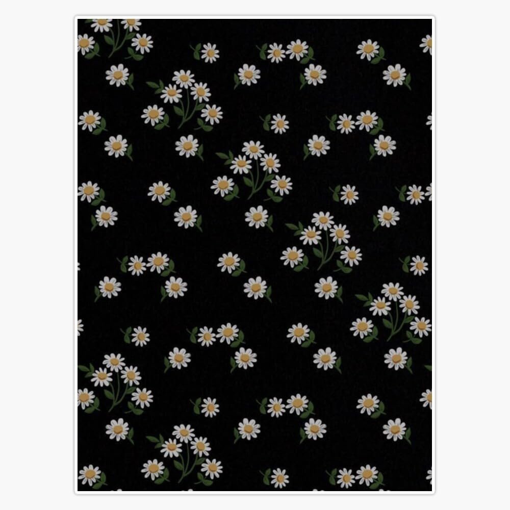 Daisy Flowers Sticker Vinyl Waterproof Sticker Decal Car Laptop Wall Window Bumper Sticker 5"