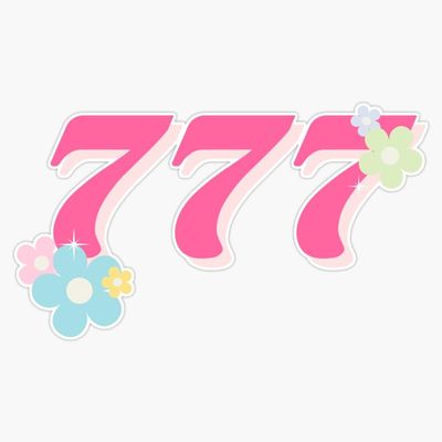 777 Angel Number Sticker Vinyl Waterproof Sticker Decal Car Laptop Wall Window Bumper Sticker 5"