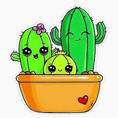 Cactus Sticker Vinyl Waterproof Sticker Decal Car Laptop Wall Window Bumper Sticker 5"
