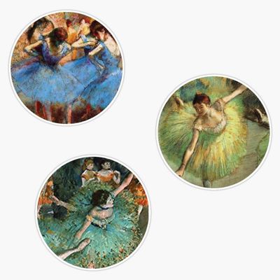 Degas Artsy Sticker Vinyl Waterproof Sticker Decal Car Laptop Wall Window Bumper Sticker 5"