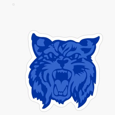 Blue Kentucky Wildcat Sticker Vinyl Waterproof Sticker Decal Car Laptop Wall Window Bumper Sticker 5"