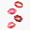 Lipstick Kisses Sticker Vinyl Waterproof Sticker Decal Car Laptop Wall Window Bumper Sticker 5" view 1