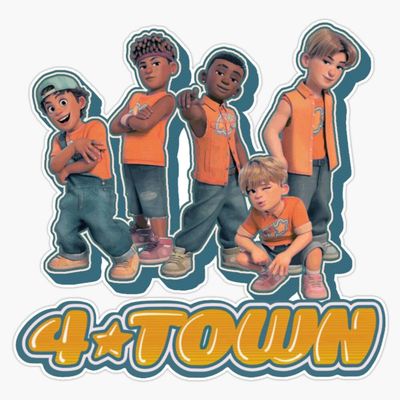 4*Town Turning Red Merch Sticker Vinyl Waterproof Sticker Decal Car Laptop Wall Window Bumper Sticker 5"