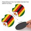 Zimbabwe Flag 2 Pcs Premium Cup Holder Inserts Elevate in-Car Experience view 3