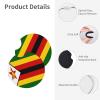 Zimbabwe Flag 2 Pcs Premium Cup Holder Inserts Elevate in-Car Experience view 4