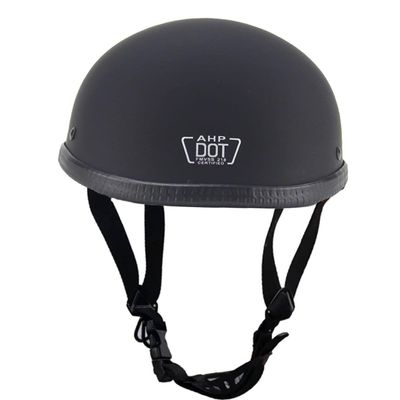 YMKJGZS Riding Beanie Motorcycle Half Helmet Open Face Motorbike Helmet, DOT Approved Low Profile Chopper Motorcycle Half Helmet for Men and Women Chopper Moped Scooter ATV (A,2XL)