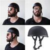 YMKJGZS Riding Beanie Motorcycle Half Helmet Open Face Motorbike Helmet, DOT Approved Low Profile Chopper Motorcycle Half Helmet for Men and Women Chopper Moped Scooter ATV (A,2XL) view 3