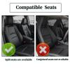 Pirador Car Neck Pillows Bowknot Car Headrest Cushion Crystal Rhinestone Diamond Bling Accessories for Women Driving Comfort Neck Support Pillow White 2Pcs view 3