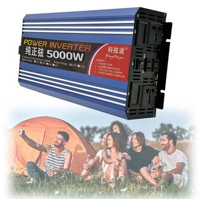 1000W-8000W Pure Sine Wave Inverter DC12/24/48/60V to AC 110/230V/240V Car Power Inverter, Sine Wave Power Inverter,with LED Display & 2 AC Outlets, for Motorhomes,Truck,Camping,Van,5000W-24Vto220V