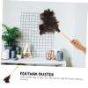 Healeved 2pcs Handle Ostrich Duster Cleaning Tool Soft Household Brush for Home Office Car Comfortable Touch Easy to Clean view 4