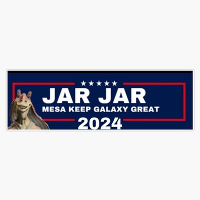Jar Jar Binks 2024 Bumper Sticker Vinyl Decal 5"
