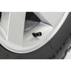 iPick Image for Jeep Willys Star Logo in Black on Real Carbon Fiber Barrel Black Aluminum Tire Valve Stem Caps view 2