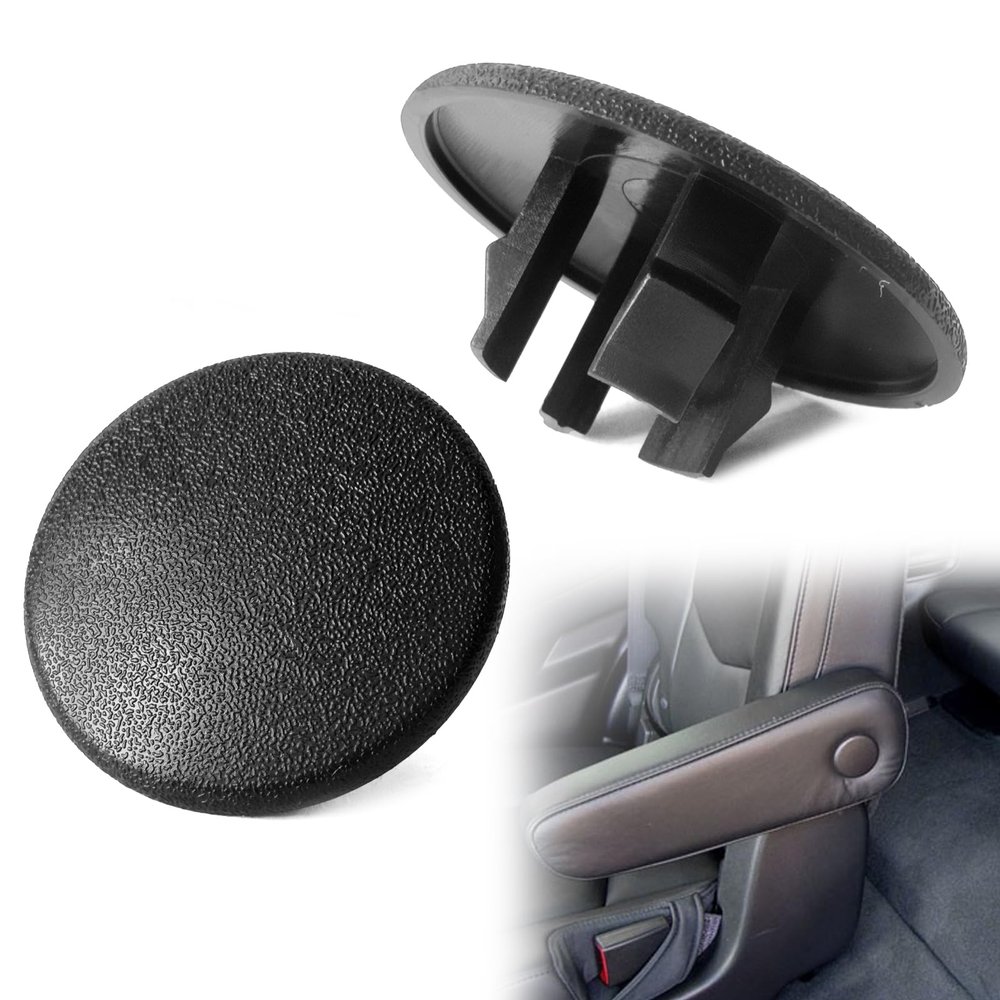 2pcs Armrest Cap Cover Compatible with 07-19 Tahoe Suburban Yukon Cadillac Escalade Seat Parts - Replaces 15279689 Vehicle Accessories Left or Right Rear Bucket Seats Arm Rest Handle Trim Bolt-Black