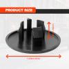 2pcs Armrest Cap Cover Compatible with 07-19 Tahoe Suburban Yukon Cadillac Escalade Seat Parts - Replaces 15279689 Vehicle Accessories Left or Right Rear Bucket Seats Arm Rest Handle Trim Bolt-Black view 2
