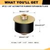 Siptenk 1-3/8" Freeze Rubber Expansion Plug 5 pcs, Automotive Rubber Expandable Freeze Plugs for Engine view 2
