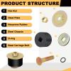 Siptenk 1-3/8" Freeze Rubber Expansion Plug 5 pcs, Automotive Rubber Expandable Freeze Plugs for Engine view 4