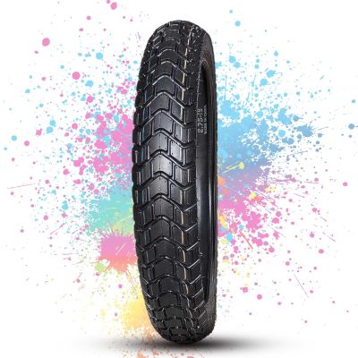 MZBZYU 90/90-19 Front Tire and Tube Set | 90/90/19 Street Tire with Low Knobby Tread | 90 90 19 All-Terrain Tread Tires