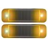 2Pack Solar Warning Lamp,WONFAST Waterproof Mini LED Solar Car Flashing Alarm Safety Lamp Bar Emergency Security Strobe Light for Bike Motorcycles SUV Truck Vehicle Night Driving (Yellow) view 1