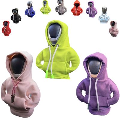 Car Gear Shift Cover, Funny Gear Shift Knob Shirt Sweater,Vivid Gear Shift Knob Hoodie for Car Decorations & Protections,Universal Car Interior Accessories Shift Cov Car Truck SUV (Pink+Green +Purple)