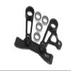 Aluminium 7075 Steering Arms and Steering Bridge for Tamiya 1:10 RC 4WD XV-02 PRO 58707 Upgrades - Black view 1