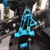 Aluminium 7075 Steering Arms and Steering Bridge for Tamiya 1:10 RC 4WD XV-02 PRO 58707 Upgrades - Black view 3