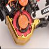 Aluminum 7075 Flywheel Housing for LOSI 1:4 Promoto MX Motorcycle Dirt Bike RTR FXR LOS06000 LOS06002 Upgrades - Gold view 1