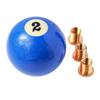 Mavota Billiard Ball Shifter Gear Knob Blue 2 Stick Knob Marbling Pool Ball Shifting Lever Handle Fit Most Automatic Manual Car Tuck Transmission Vehicle, W05C02, Blue 2 view 3