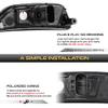 VIPMOTOZ Full LED Front Side Marker Lights Compatible With 2021-2024 Kia K5 Chrome Housing Clear Lens Left & Right Side Pair Set view 4