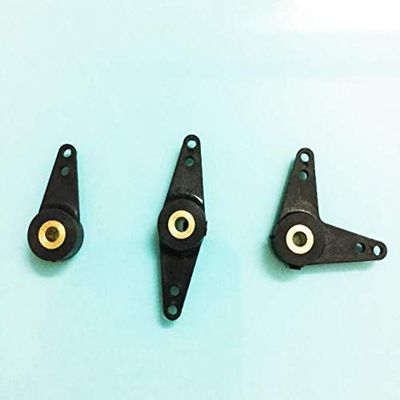 Nylon Rc Boat Rudder Steering Arm with 3mm Shaft Hole Single Small Arm L Shaped Arm Straight Arm Spare Parts Accessories (Color : 1pc for Each, Size : 1)