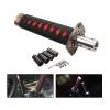 Gseigvee 1 PC Car Katana Samurai Gear Shift Head, 6.1" Shift Knob Protective Cover with 4 Adapter, Personalized Gear Lever, Universal for Most Manual Transmission Cars (Black & Red) view 1