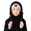OWNGIGI Balaclava Ski Mask for Kids, Winter Windproof Face Mask for Cold Weather, Fleece Hooded Scarf Head Cover Neck Warmer Black view 3