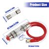 BOJACK 8 Gauge AWG 1ft Power Wire with 30 Amp AGU Fuse Holder 30APack of 2 view 2