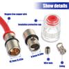 BOJACK 8 Gauge AWG 1ft Power Wire with 30 Amp AGU Fuse Holder 30APack of 2 view 3