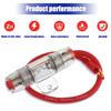 BOJACK 8 Gauge AWG 1ft Power Wire with 30 Amp AGU Fuse Holder 30APack of 2 view 4