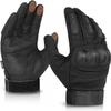 Tactical Gloves for Men and Women, Motorcycle Gloves Black Touchscreen with Hard Shell for Airsoft, Paintball, Motocross, Hunting, Shooting, Camping, ATV Riding, Outdoor Sports, Work (Black, Large) view 1
