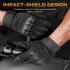 Tactical Gloves for Men and Women, Motorcycle Gloves Black Touchscreen with Hard Shell for Airsoft, Paintball, Motocross, Hunting, Shooting, Camping, ATV Riding, Outdoor Sports, Work (Black, Large) view 2
