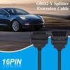 Duttek OBD2 Extension Cable 5FT/1.5M,16 Pin OBD Extension Cable Male to Female Diagnostic Tool Extension Cable Black view 4