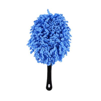 MUNEFE Car Dash Duster Brush, Multi Functional Car Duster, Car Nanofiber Cloth Brush Tool for Car Washing, Waxing, And Daily Cleaning Tasks(Blue)