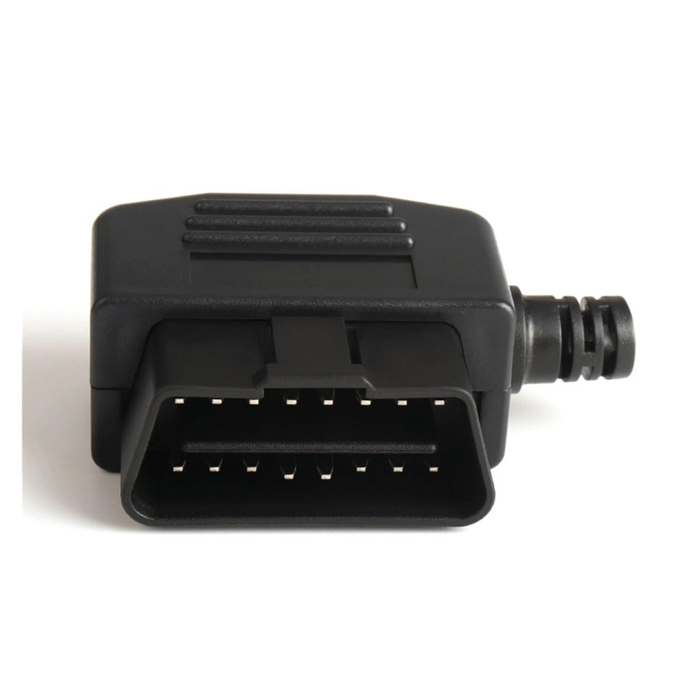 PriaRi 16 Pin OBD2 GPS Diagnostic Connector Male Adapter Socket Shell and Screw Kit Male Auto Car Connector Cable Wire