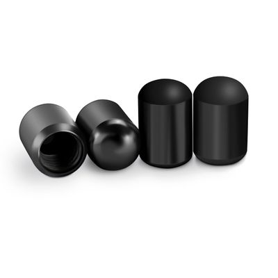 Osilly Car Tire Valve Stems Caps, 4 Pcs Aluminium Alloy Valve Stem Covers, Leak-Proof and Dust-Proof Tire Air Valve Caps, Universal Auto Replacement for SUV, Truck, Bike and Motorcycle (Black)