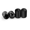 Osilly Car Tire Valve Stems Caps, 4 Pcs Aluminium Alloy Valve Stem Covers, Leak-Proof and Dust-Proof Tire Air Valve Caps, Universal Auto Replacement for SUV, Truck, Bike and Motorcycle (Black) view 1