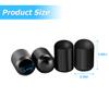 Osilly Car Tire Valve Stems Caps, 4 Pcs Aluminium Alloy Valve Stem Covers, Leak-Proof and Dust-Proof Tire Air Valve Caps, Universal Auto Replacement for SUV, Truck, Bike and Motorcycle (Black) view 2